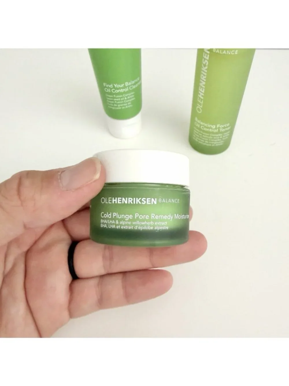 NEW Ole Henrikson Balance Skincare Set Oil Cleanser + Toner + Pore Moisturizer